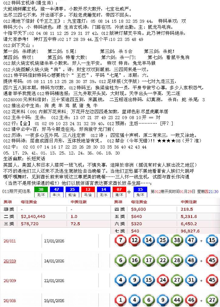 012期五星报B[图]